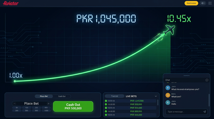 Main screen of PKR98 aviator page for PK players
