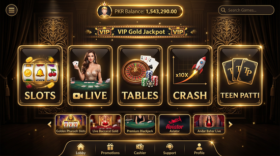Main screen of PKR98 casino page for PK players